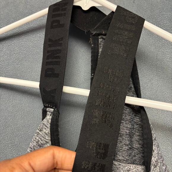 Vicotria's Secret Pink Sports Bra No Padding! Yoga Exercise Workout Gym Strong - Picture 5 of 8